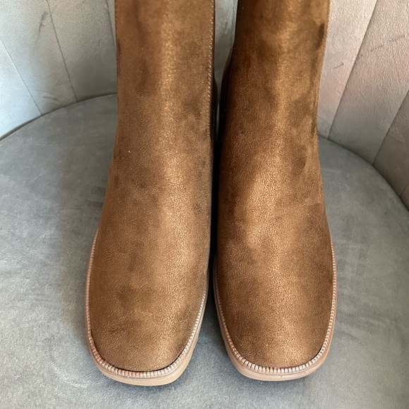 Bambo faux suede boot - brown - size 7 - Picture 7 of 9